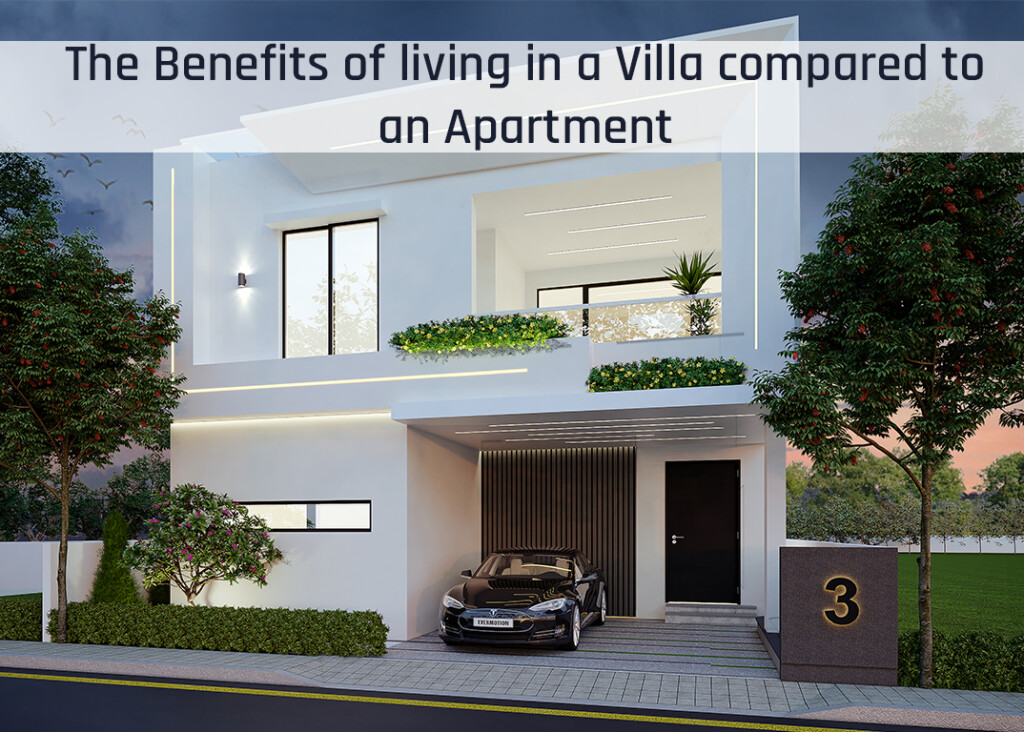 villa and apartment